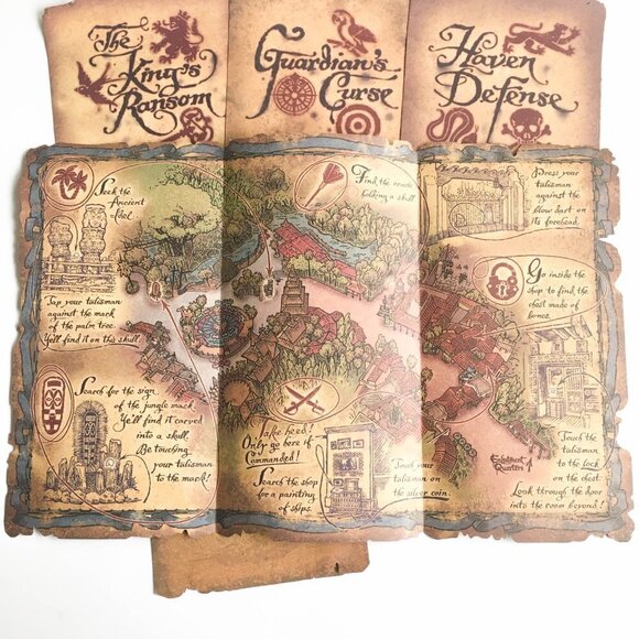 A Pirate's Adventure ~ Treasures of the Seven Seas Maps - Mint Condition - Picture 7 of 10